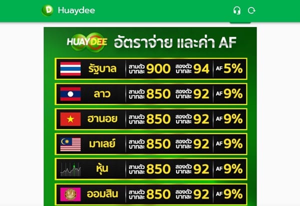 Huaydee - หวยออนไลน์