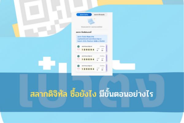 สลากดิจิทัล ซื้อยังไง มีขั้นตอนอย่างไร