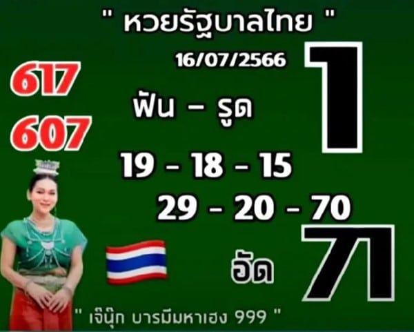 แนวทางหวยรัฐบาลไทย3