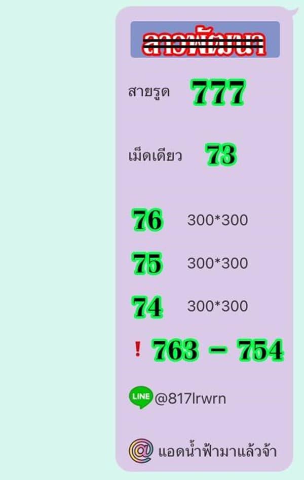 แนวทางหวยลาววันนี้ เลขเด็ดหวยลาว