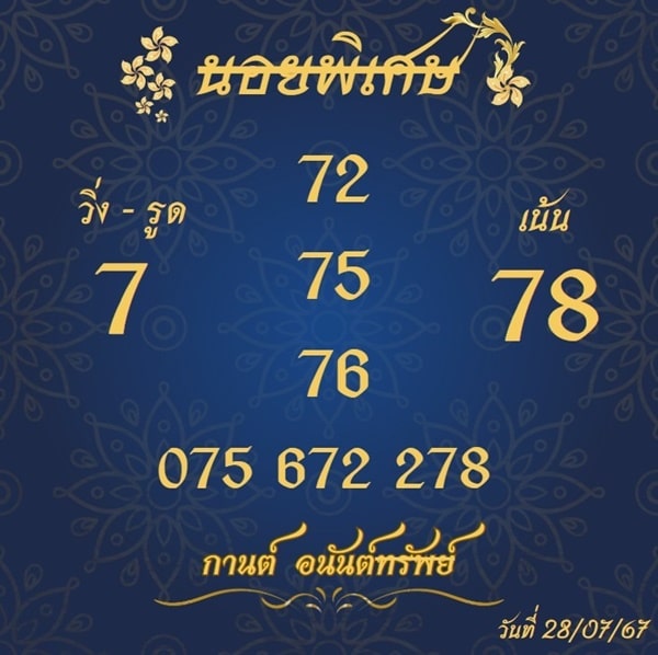 เลขเด็ดหวยฮานอย แนวทางหวยฮานอยวันนี้ 28 กค 67