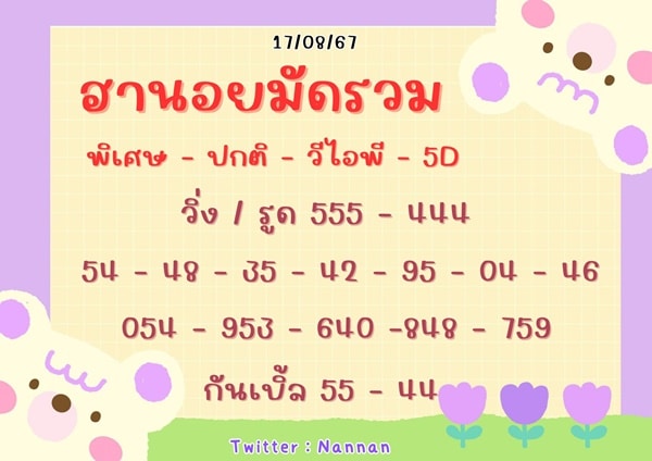 เลขเด็ดหวยฮานอย แนวทางหวยฮานอยวันนี้ 17 สค 67